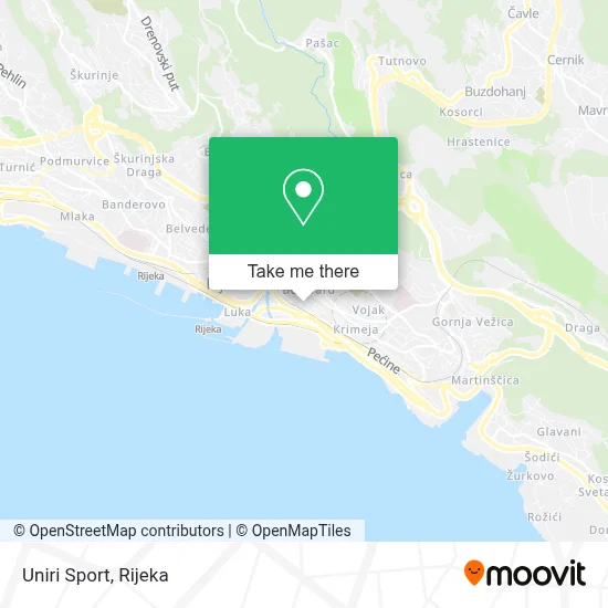 Uniri Sport map