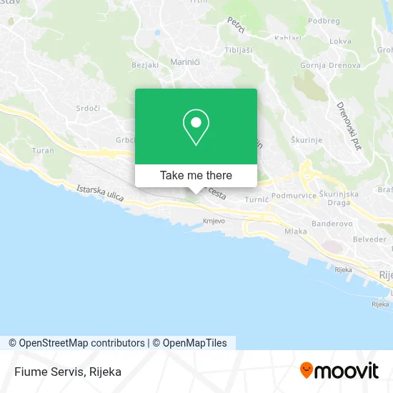 Fiume Servis map