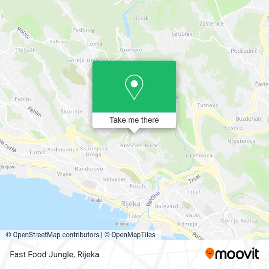 Fast Food Jungle map