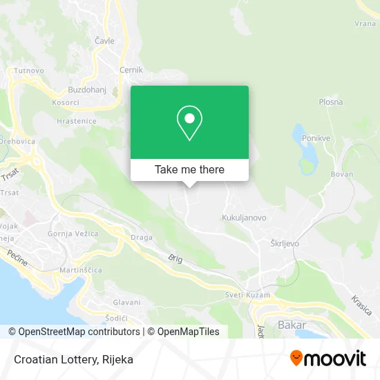 Hrvatska Lutrija map