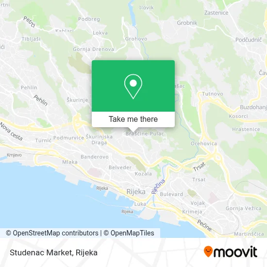 Studenac Market map