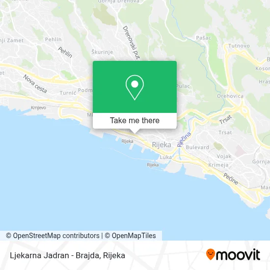 Ljekarna Jadran - Brajda map