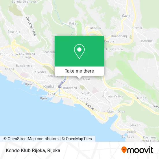 Kendo Klub Rijeka map