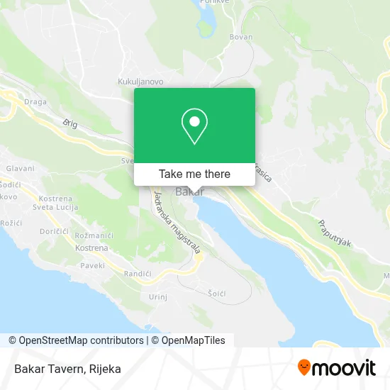 Bakar Tavern map