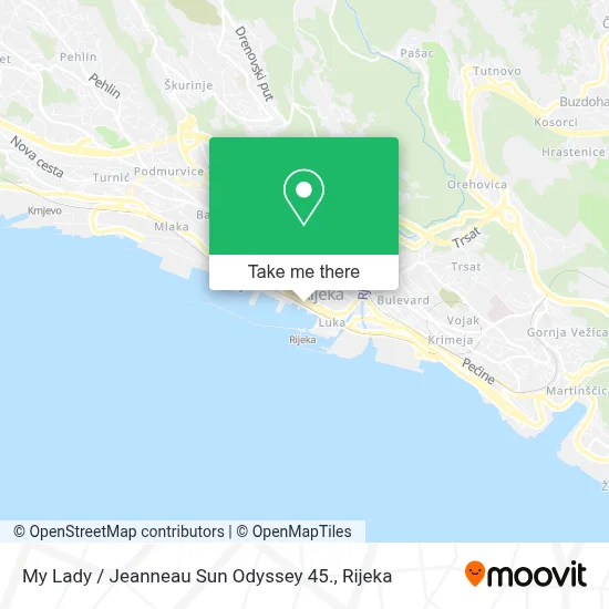 My Lady / Jeanneau Sun Odyssey 45. map