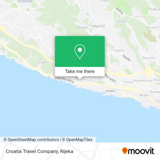 Croatia Travel Company map