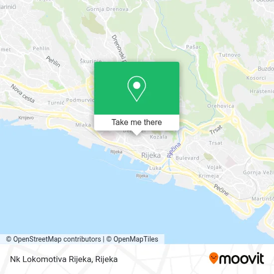 Nk Lokomotiva Rijeka map