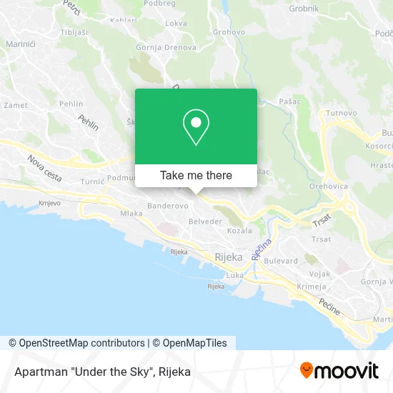 Apartman "Under the Sky" map