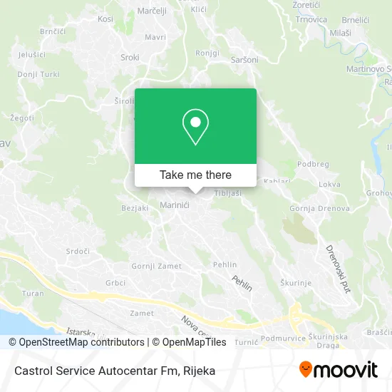 Castrol Service Autocentar Fm map