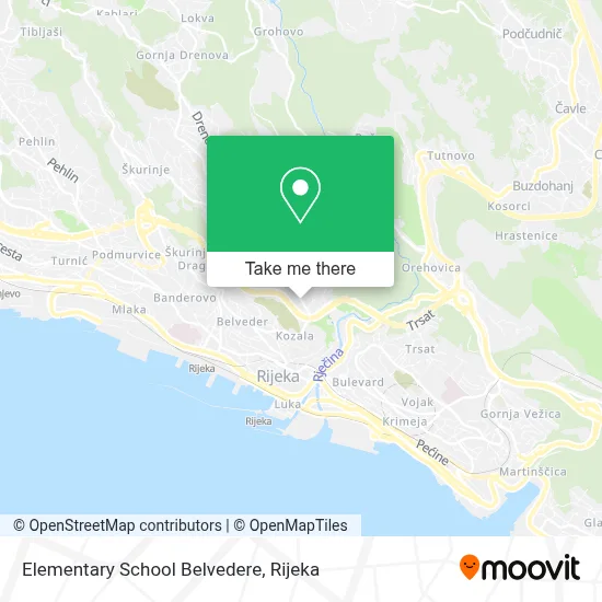 Elementary School Belvedere map