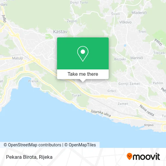 Pekara Birota map