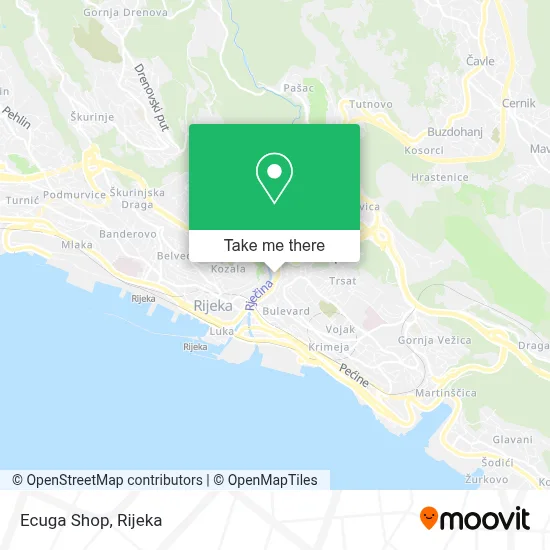 Ecuga Shop map