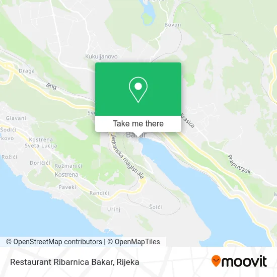 Restaurant Ribarnica Bakar map