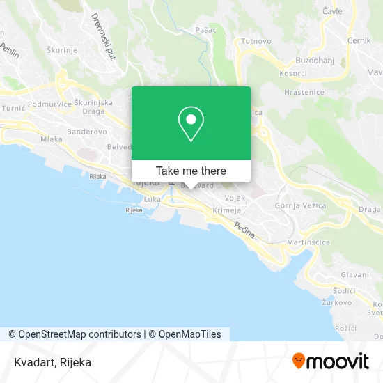 Kvadart map
