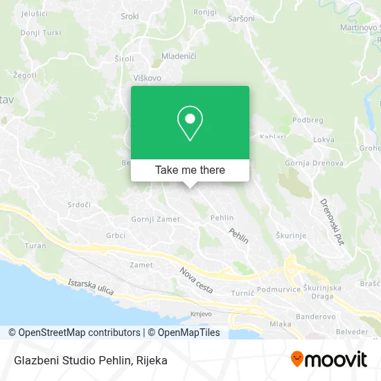 Glazbeni Studio Pehlin map