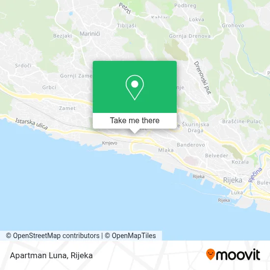 Apartman Luna map
