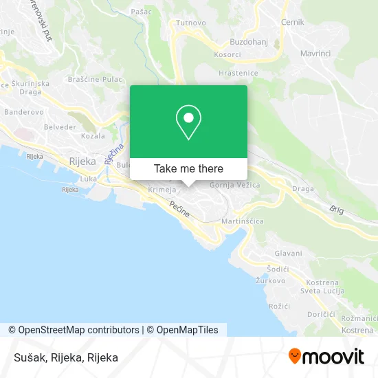 Sušak, Rijeka map