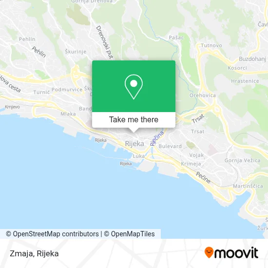 Zmaja map