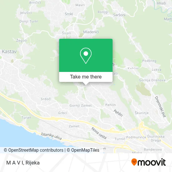 M A V I map