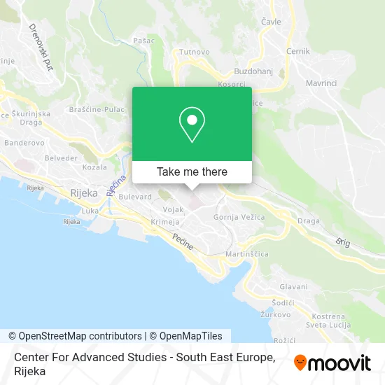Center For Advanced Studies - South East Europe map
