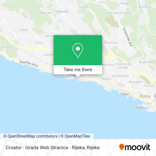 Croator - Izrada Web Stranica - Rijeka map