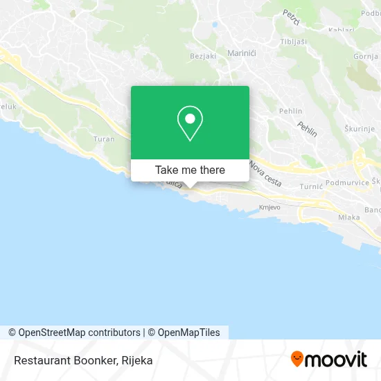 Restaurant Boonker map