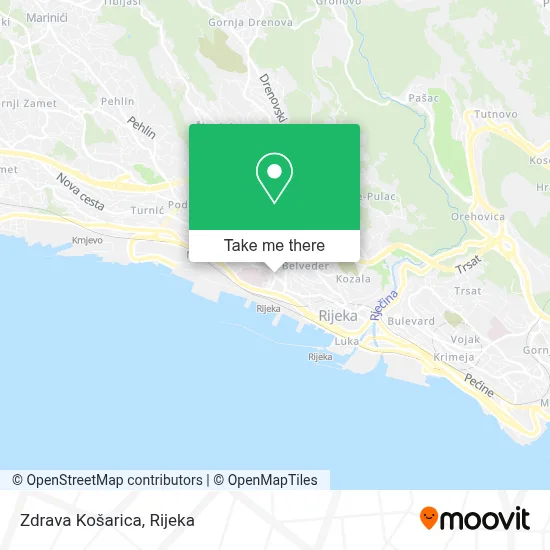 Zdrava Košarica map