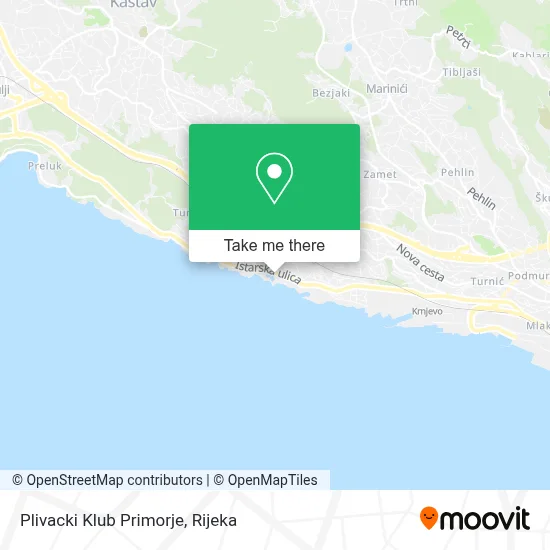 Plivacki Klub Primorje map