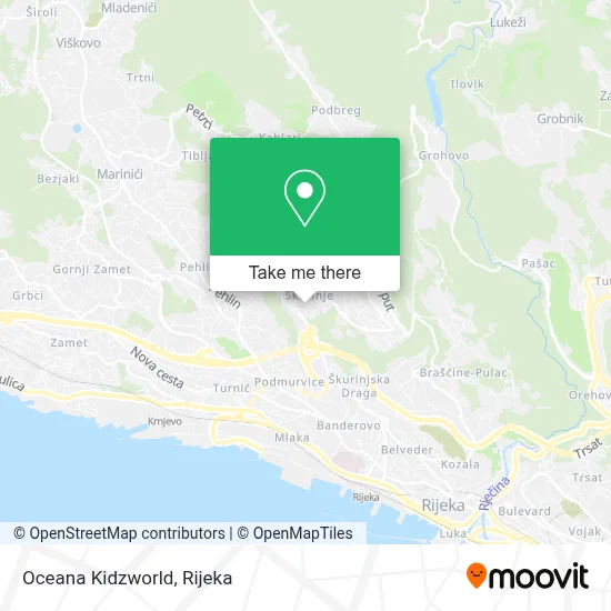 Oceana Kidzworld map