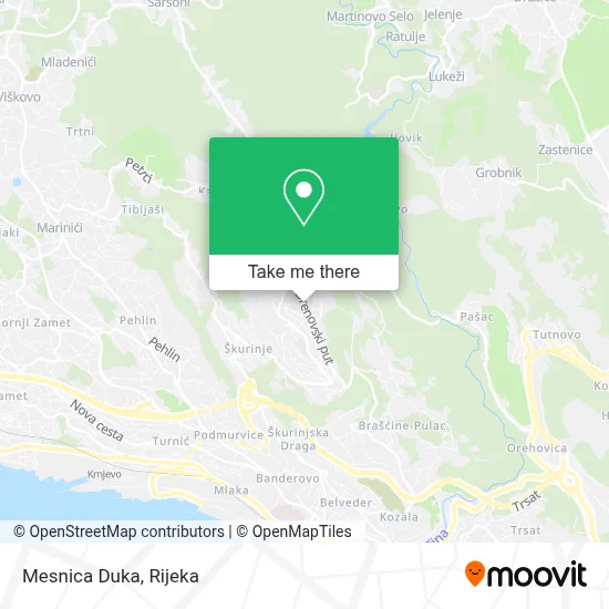Mesnica Duka map