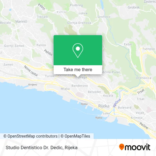 Studio Dentistico Dr. Dedic map
