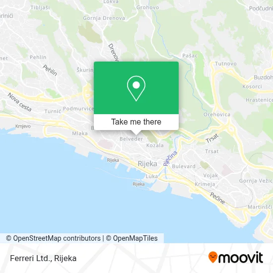 Ferreri Ltd. map