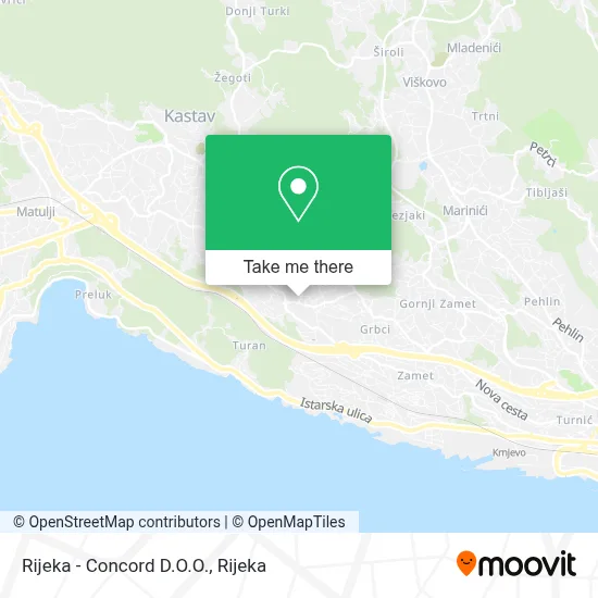 Rijeka - Concord D.O.O. map