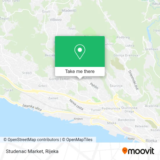 Studenac Market map