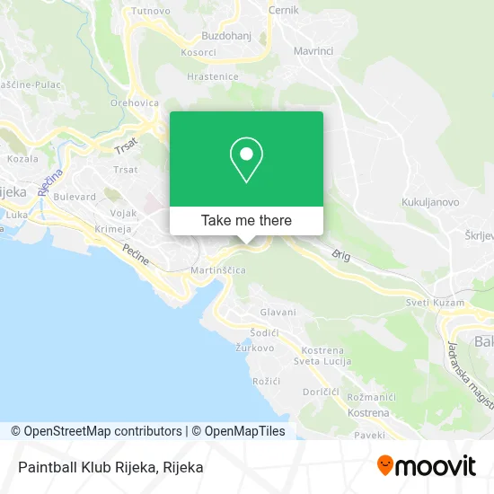 Paintball Klub Rijeka map