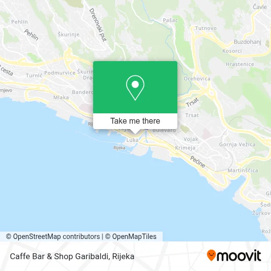 Caffe Bar & Shop Garibaldi map