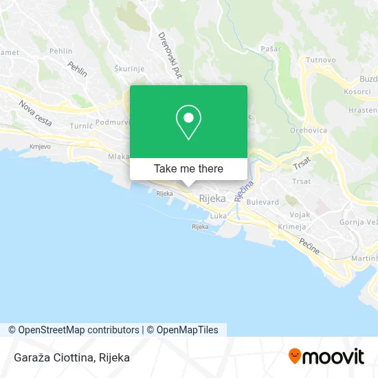 Garaža Ciottina map