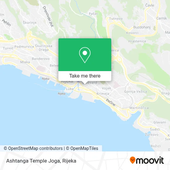Ashtanga Temple Joga map
