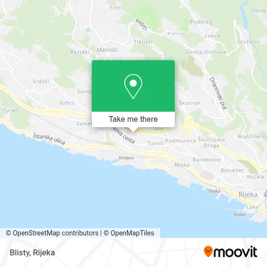 Blisty map