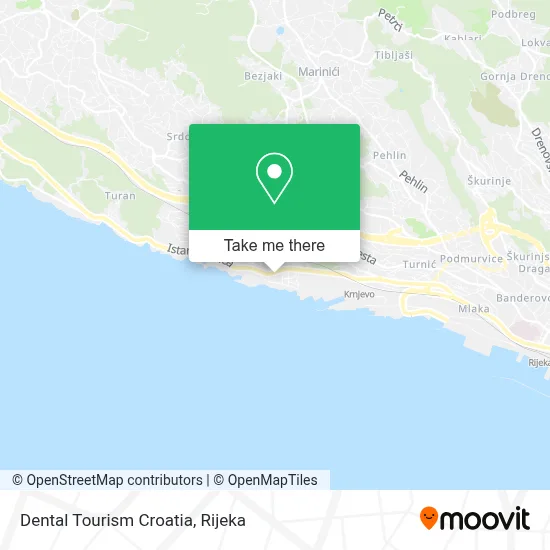 Dental Tourism Croatia map