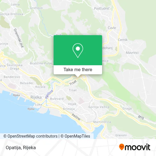 Opatija map