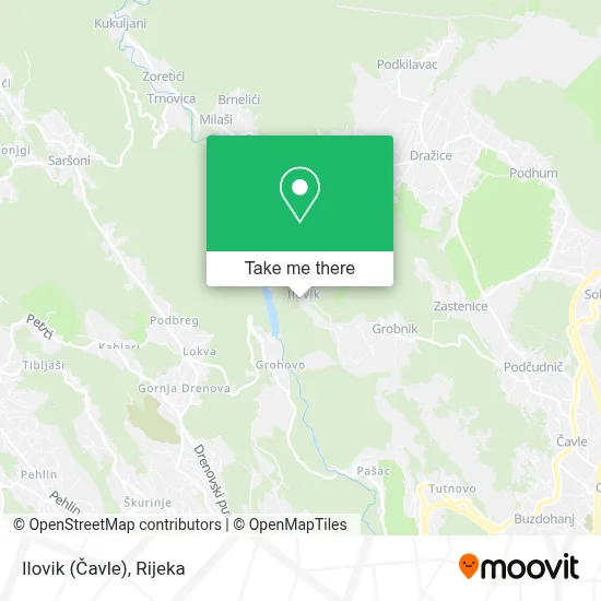 Ilovik (Čavle) map