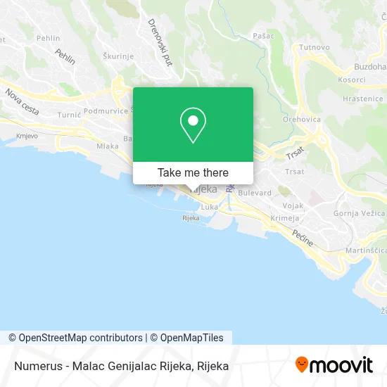 Numerus - Malac Genijalac Rijeka map