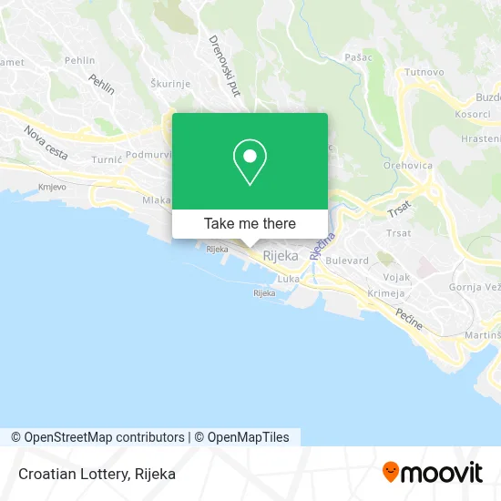 Hrvatska Lutrija map