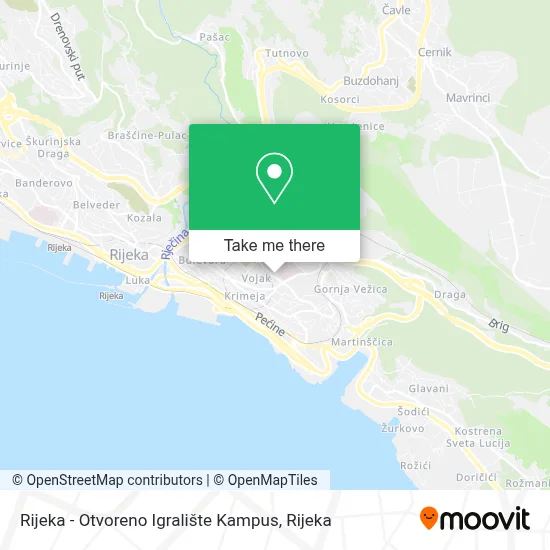 Rijeka - Otvoreno Igralište Kampus map