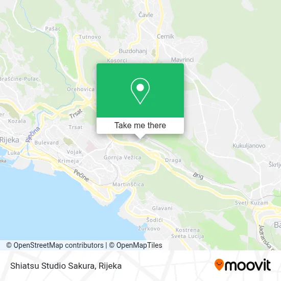 Shiatsu Studio Sakura map