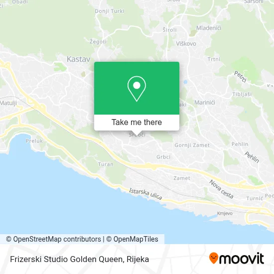 Frizerski Studio Golden Queen map