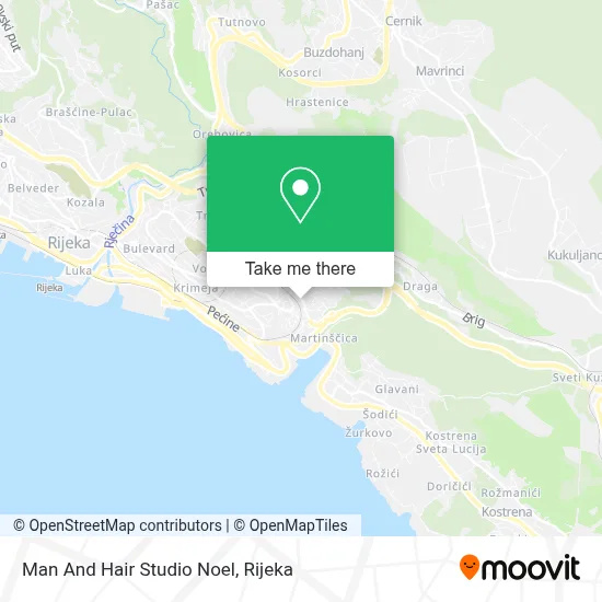Man And Hair Studio Noel map