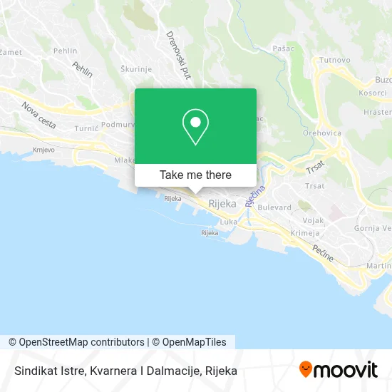 Sindikat Istre, Kvarnera I Dalmacije map