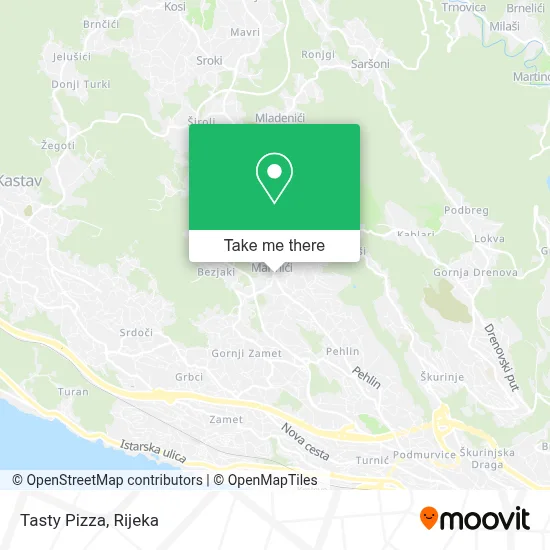Tasty Pizza map